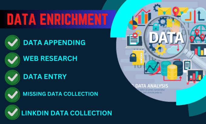 Gig Preview - Do data enrichment, data appending, and data entry