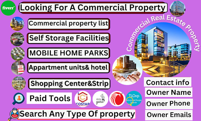 Gig Preview - Do expert skip tracing for real estate commercial properties