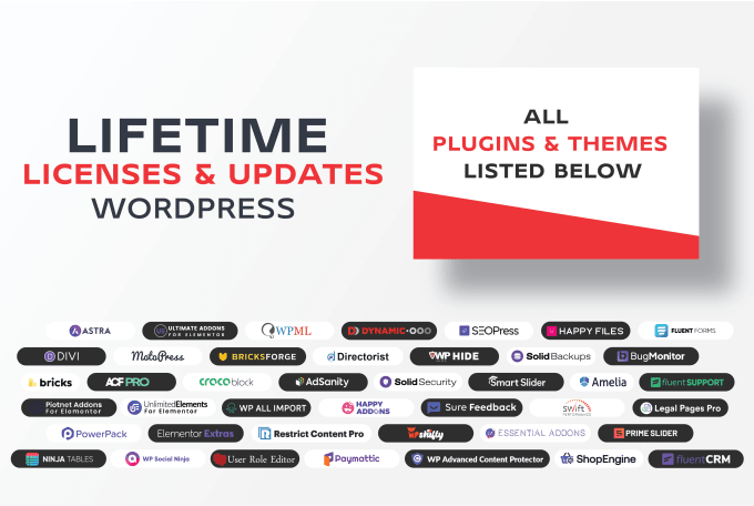 Bestseller - install best premium wordpress plugins with lifetime license and update