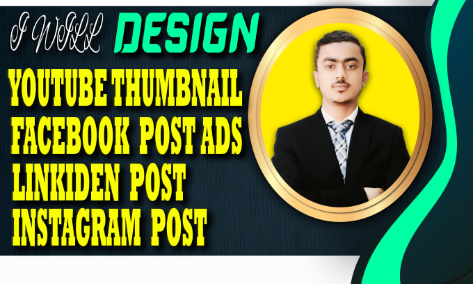 Bestseller - design youtube thumbnails social media post ads and business cards