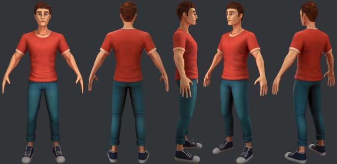 Gig Preview - Create stylized 3d characters and assets for mobile games