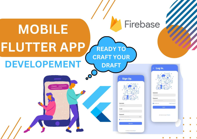 Gig Preview - Make login and signup with firebase authentication in flutter