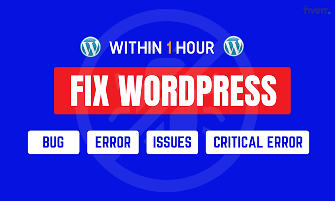 Gig Preview - Fix wordpress issue elementor bug critical error woocommerce problem solve help