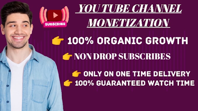 Gig Preview - Do complete youtube channel monetization