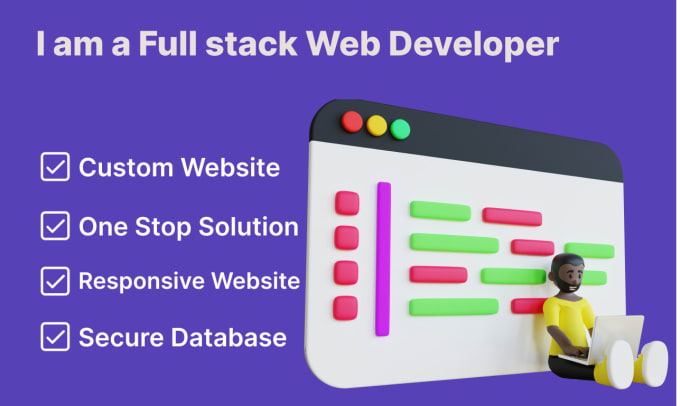 Gig Preview - Make your a full stack web developer