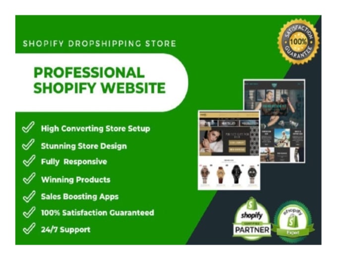 Gig Preview - Design and manage your shopify store for a flawless website