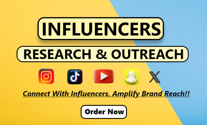 Gig Preview - Do influencers research and outreach