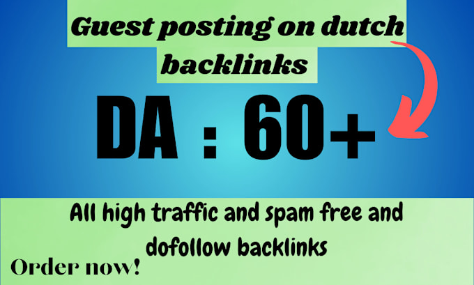 Gig Preview - Boost your dutch SEO with high quality dutch backlinks