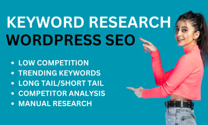 Gig Preview - Do SEO long tail keyword research and competitor analysis using semrush