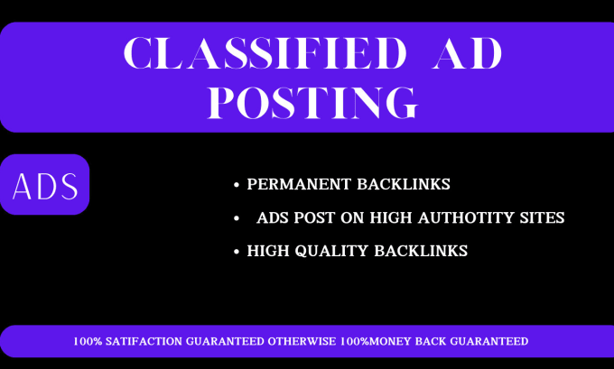 Gig Preview - Globally with expert classified ads posting