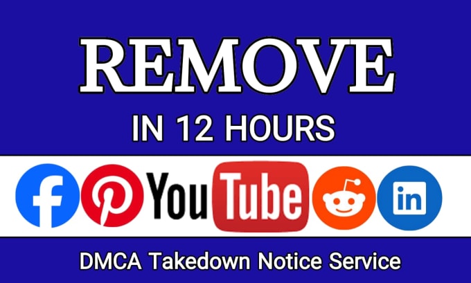 Gig Preview - Send dmca notice from google, facebook, pinterest, reddit and linkedin