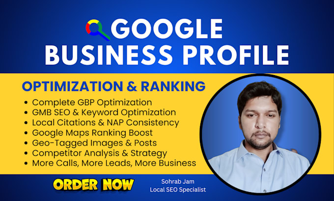 Gig Preview - Do google business profile management, optimization, and improve gmb ranking