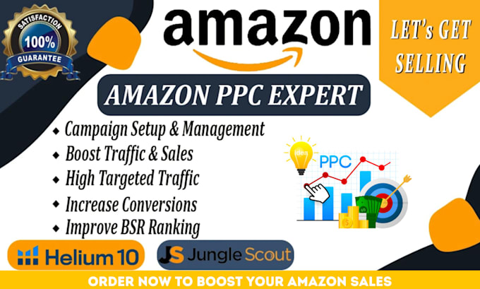 Gig Preview - Setup manage and optimize amazon PPC campaigns ads sponsored