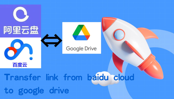 Gig Preview - Download file from baidu cloud aliyun to google drive