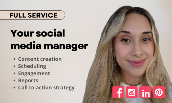 Gig Preview - Be your social media marketing manager