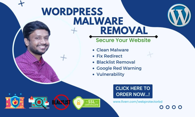 Gig Preview - Do wordpress malware removal from your infected website and secure it