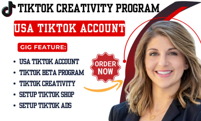 Gig Preview - Create tiktok account beta program for monetization tiktok ads for any country