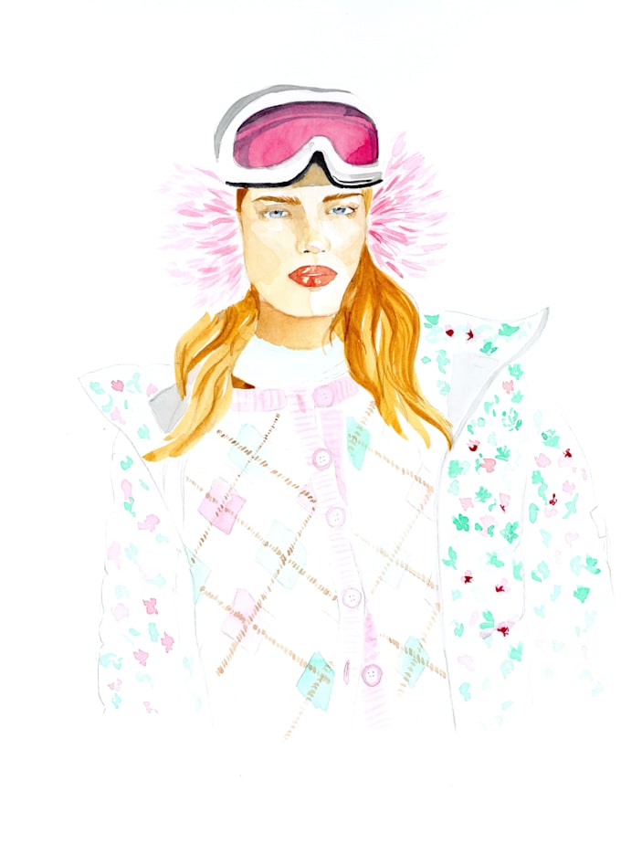 Gig Preview - Draw a watercolour fashion illustration, lifestyle sketch