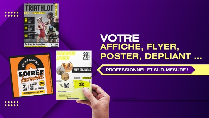 Gig Preview - Concevoir votre flyer, affiche, plaquette, dépliant