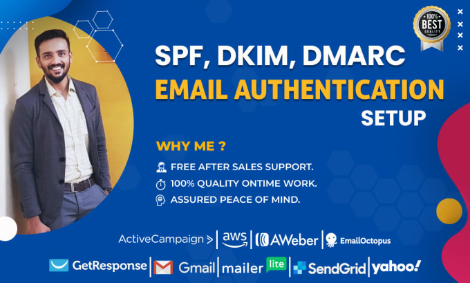 Gig Preview - Setup spf dkim dmarc email authentication