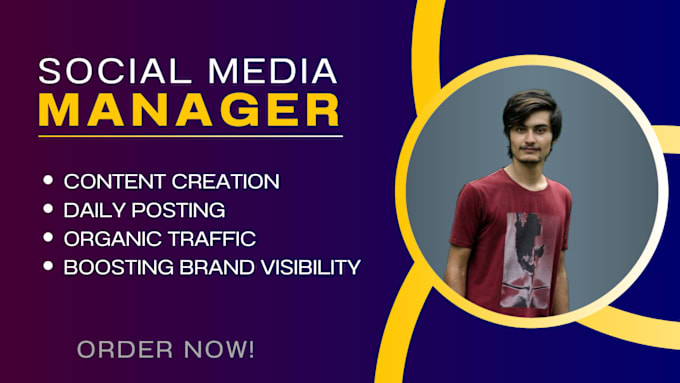 Gig Preview - Be your social media marketing manager