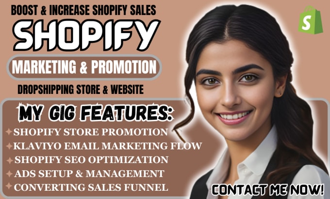 Gig Preview - Promote shopify dropshipping store, shopify website to boost shopify sales