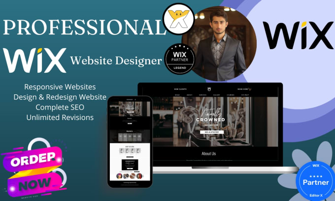 Gig Preview - Do wix website design,wix website redesign nd redesign wix website,wix ecommerce