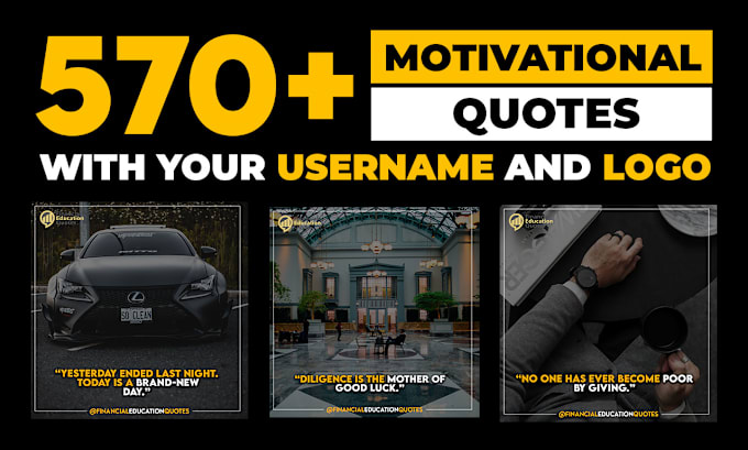 Gig Preview - Design 570 motivational quotes for instagram