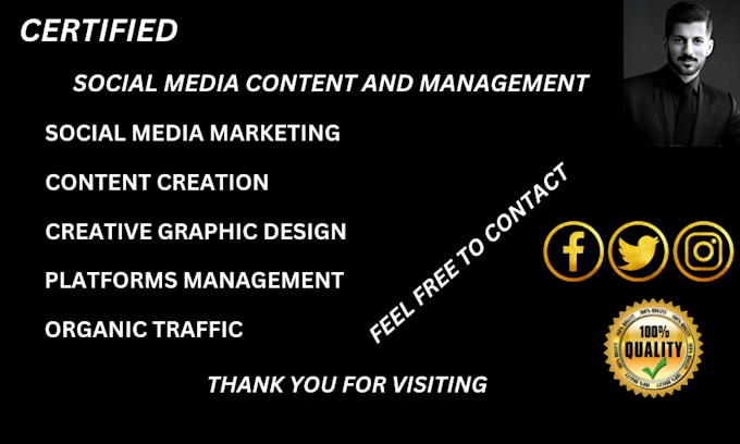 Gig Preview - Provide social media content and management services