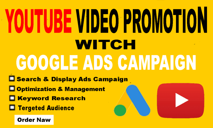 Gig Preview - Setup and manage youtube video promotion with google ads for your business