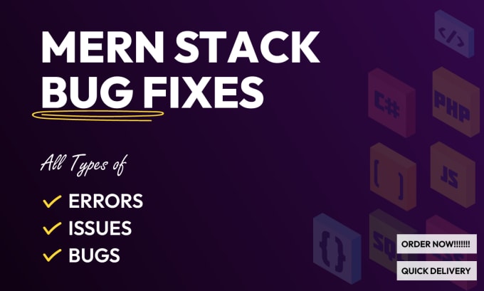 Gig Preview - Do mern stack development, bug fix