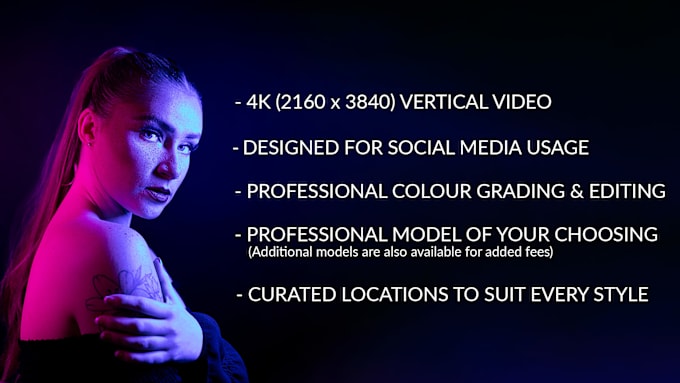 Gig Preview - Create 4k social media fashion videos, with models included