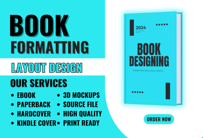 Gig Preview - Book formatting and publishing for amazon kdp , cover design , book editing