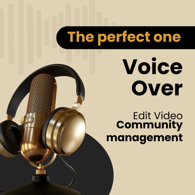 Gig Preview - Voiceover, edit video and community management