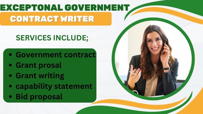 Gig Preview - Write winning government contract, bid proposal,  capability statement