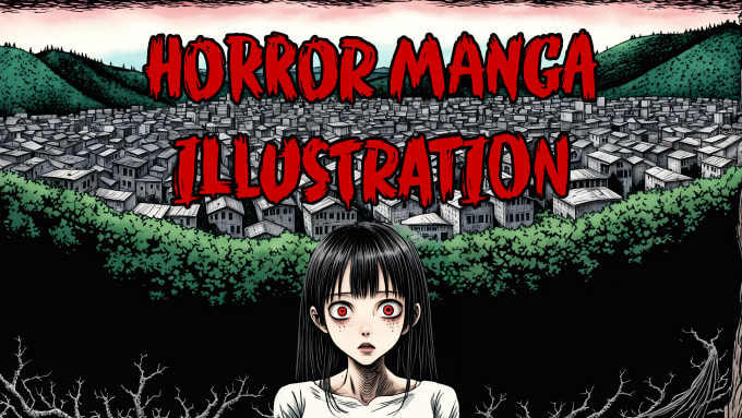 Gig Preview - Create horror, dark, gore manga illustration