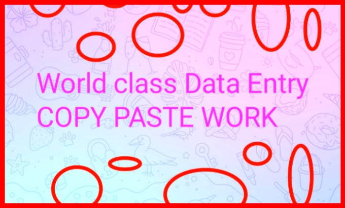 Bestseller - do world class copy and paste data entry typing