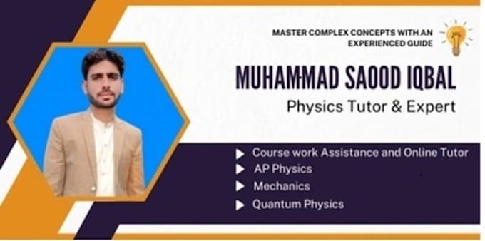 Gig Preview - Be your online physics and math course work assistance