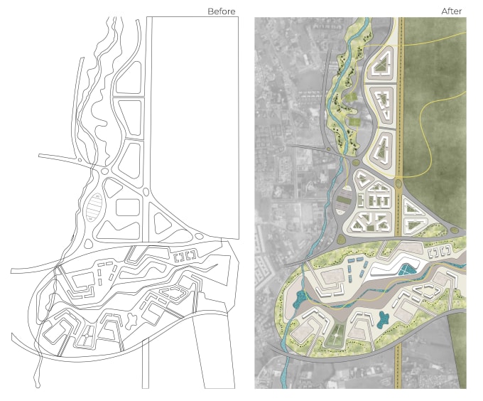 Gig Preview - Render architectural site plan, master plan, landscape plan