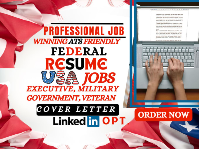 Gig Preview - Write a federal resume, executive, ksa, government, and military resume