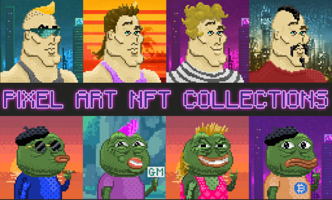 Gig Preview - Provide pixel art for an nft collection