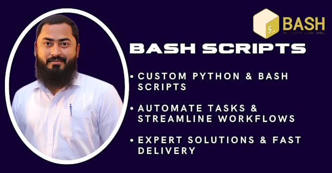 Gig Preview - Be your python developer bash scripting  automation