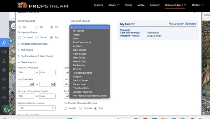 Gig Preview - Generate real estate leads on propstream