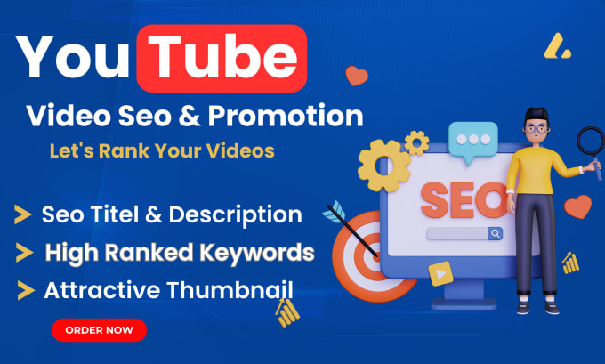 Gig Preview - Do youtube video SEO and advance channel optimization