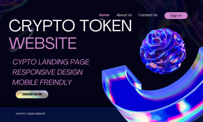 Gig Preview - Design meme token website, crypto landing page or website token meme