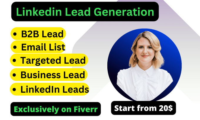 Gig Preview - Do targeted b2b lead generation, linkedin lead generation