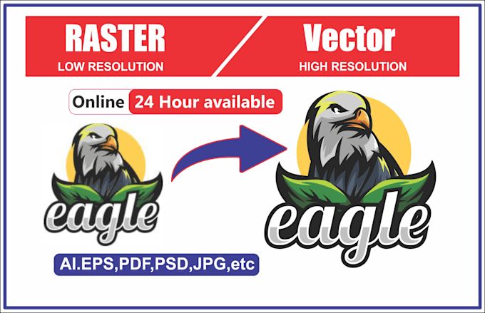 Gig Preview - Do manually vector tracing, alter, modify vectorize logo