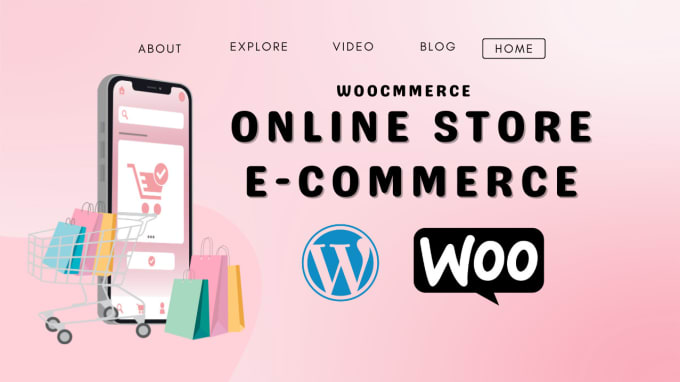 Gig Preview - Design webshop or online store and ecommerce store using wordpress woocommerce