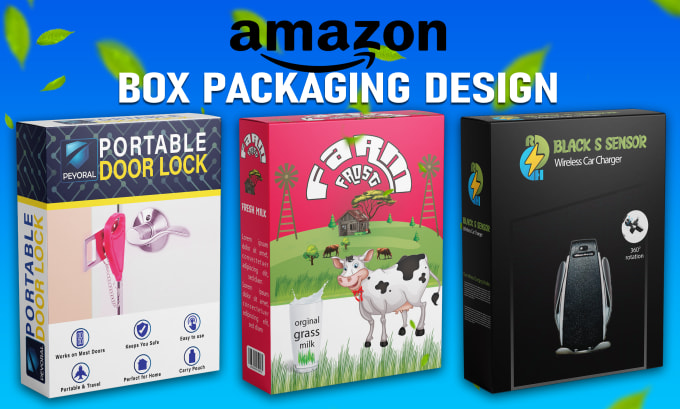 Gig Preview - Do amazon product packaging box design, mailer box mockup