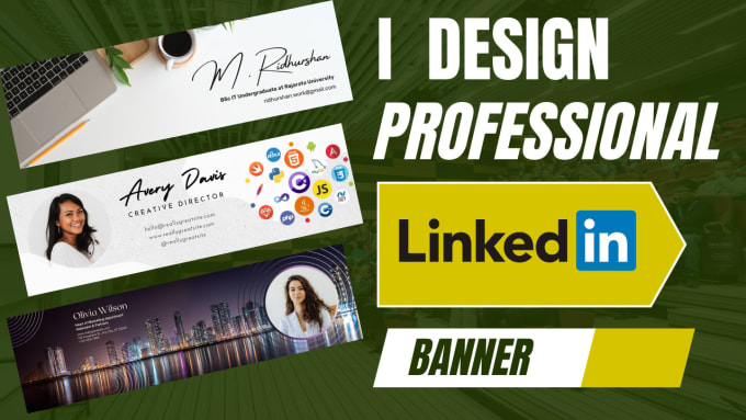 Gig Preview - Design linkedin banner for your business page or profile